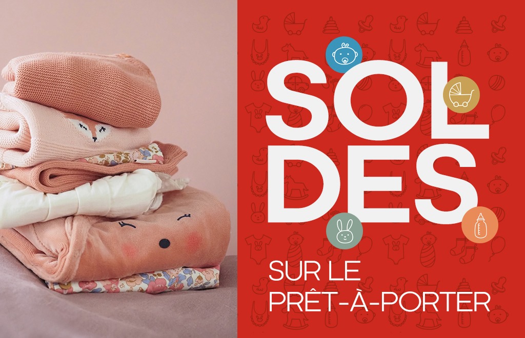 Soldes sur les vêtements de bébé