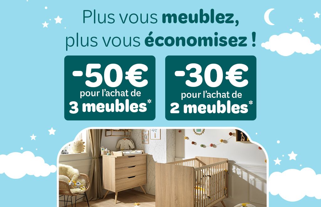 Plus vous meublez, plus vous économisez !