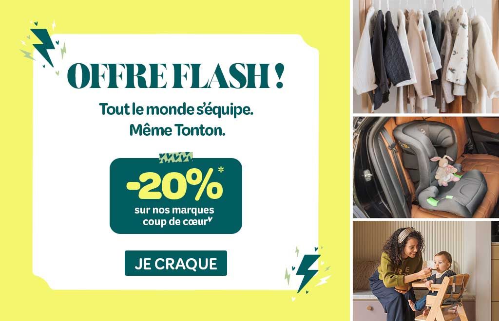 Offre Flash : -20% sur nos marques coup de cœur*