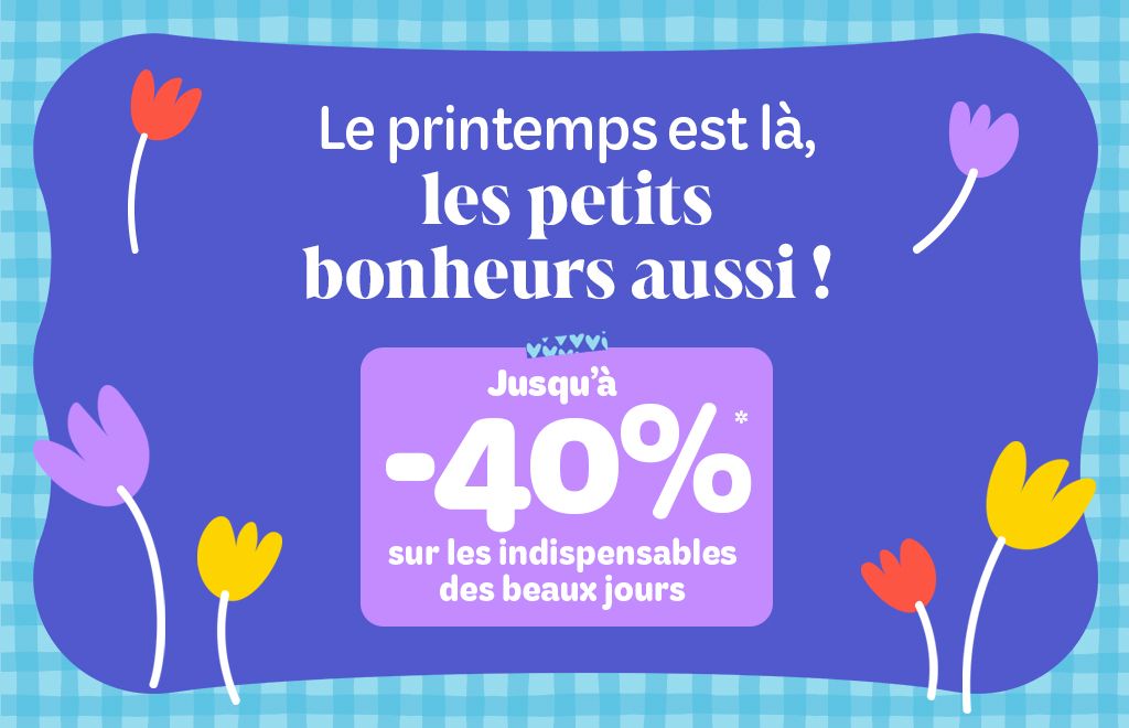 Jusqu'à -40% sur les indispensables beaux jours !